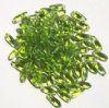 100 3x11mm Transparent Olive Dagger Beads